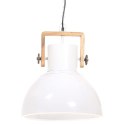 Industrialna lampa wisząca, 25 W, biała, okrągła, 40 cm, E27