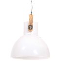 Industrialna lampa wisząca, 25 W, biała, okrągła, 40 cm, E27