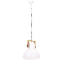 Industrialna lampa wisząca, 25 W, biała, okrągła, 40 cm, E27