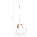 Industrialna lampa wisząca, 25 W, biała, okrągła, 40 cm, E27