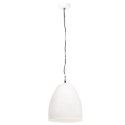 Industrialna lampa wisząca, 25 W, biała, okrągła, 42 cm, E27