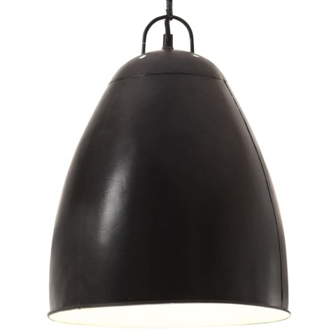 Industrialna lampa wisząca, 25 W, czarna, okrągła, 32 cm, E27