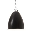 Industrialna lampa wisząca, 25 W, czarna, okrągła, 32 cm, E27