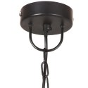 Industrialna lampa wisząca, 25 W, czarna, okrągła, 32 cm, E27