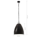 Industrialna lampa wisząca, 25 W, czarna, okrągła, 32 cm, E27