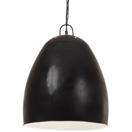 Industrialna lampa wisząca, 25 W, czarna, okrągła, 42 cm, E27