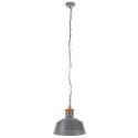 Industrialna lampa wisząca, 32 cm, szara, E27