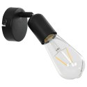 Lampy, 2 szt., żarówki żarnikowe, 2 W, czarne, E27