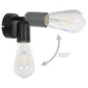 Lampy, 2 szt., żarówki żarnikowe, 2 W, czarne, E27