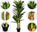 PLANTASIA Dracaena sztuczne drzewo 120 cm, 81 liści