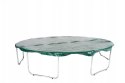 Trampolina Ogrodowa Jumpi 252cm/8FT Maxy Comfort Niebieska Z Wewnętrzną Siatką