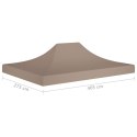 Dach do namiotu imprezowego, 4 x 3 m, taupe, 270 g/m²