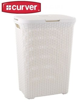 Kosz na bieliznę STYLE RATTAN 60 l krem ​​CURVER