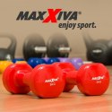 MAXXIVA Zestaw hantli winylowych 2 x 3 kg, czerwony