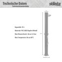 STILISTA Prysznic ogrodowy solarny 35 l, srebrny / czarny