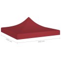 Dach namiotu imprezowego, 3 x 3 m, burgund, 270 g/m²