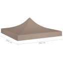 Dach namiotu imprezowego, 3 x 3 m, kolor taupe, 270 g/m²