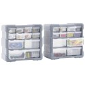 Organizery z 12 szufladkami, 2 szt, 26,5x16x26 cm