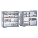 Organizery z 12 szufladkami, 2 szt, 26,5x16x26 cm