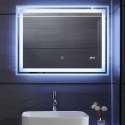 Aquamarin Lustro łazienkowe z oświetleniem LED, 80 x 60 cm