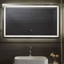 Aquamarin Lustro łazienkowe z oświetleniem LED, 100 x 60 cm