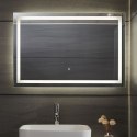 Aquamarin Lustro łazienkowe z oświetleniem LED, 90 x 60 cm