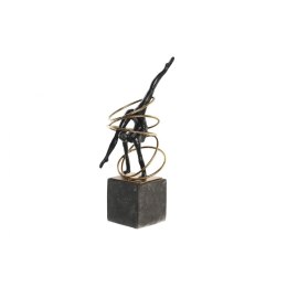 Figurka Dekoracyjna DKD Home Decor Czarny Złoty Metal Żywica Nowoczesny (17 x 14 x 42,5 cm)