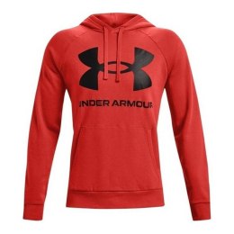 Bluza z kapturem Męska Under Armour Fleece Rival Czerwony - S