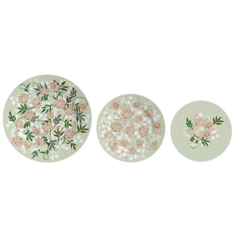 Płaski Talerz DKD Home Decor Porcelana Tradycyjny 27 x 27 x 3 cm 18 Części