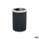 Szklanka/kieliszek Berilo 3436-3 Antracyt Plastikowy 7,5 x 11,5 x 7,5 cm Stojak na szczoteczki do zębów (32 Sztuk)