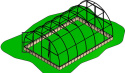 Szklarnia Primus 4x16m 64m2 H=230cm poliwęglan 6mm