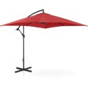 Parasol ogrodowy na wysięgniku kwadratowy 250 x 250 cm bordowy