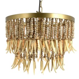 Lampa Sufitowa 40 x 40 x 29 cm Naturalny Metal Drewno