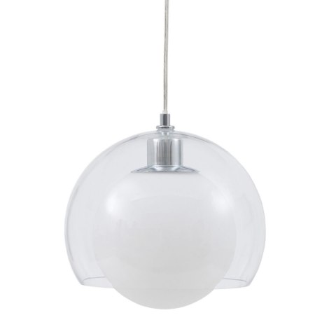 Lampa Sufitowa 25 x 25 x 19,5 cm Szkło Srebro Żelazo Ø 25 cm