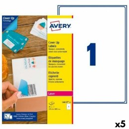 Etykiety do Drukarki Avery L4610 Biały 25 Kartki 199,6 x 289,1 mm (5 Sztuk)