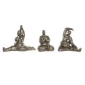 Figurka Dekoracyjna DKD Home Decor 11 x 22,5 x 17 cm Złoty Yoga (3 Sztuk)