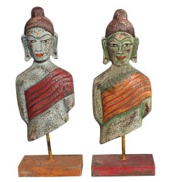 Figurka Dekoracyjna DKD Home Decor 18 x 9 x 47 cm Budda Orientalny (2 Sztuk)