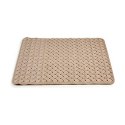 Mata do kąpieli Pleciony Beżowy PVC (0,03 x 50 x 50 cm) (12 Sztuk)