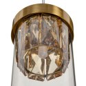 Lampa Sufitowa Hierro/Cristal Szkło Złoty Metal 220 V 240 V 11 x 11 x 45 cm