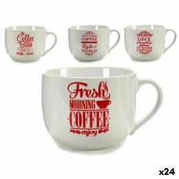 Šálka Coffee Porcelana Czerwony Biały 500 ml 24 Sztuk