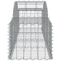 Kosze gabionowe, 10 szt, 200x50x40/60 cm, galwanizowane żelazo