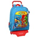 Torba szkolna z kółkami SuperThings Rescue force 32 x 42 x 14 cm Niebieski