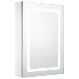 Szafka łazienkowa z lustrem i LED, 50 x 13 x 70 cm