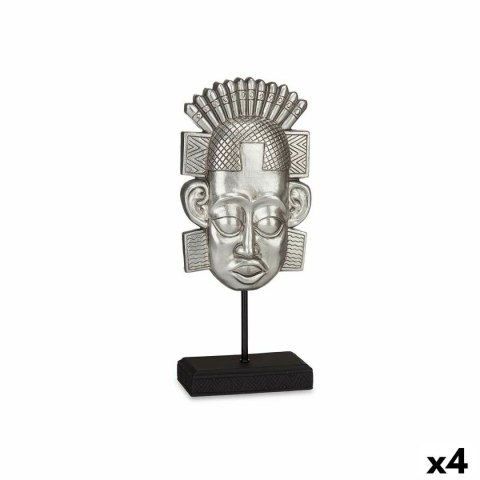 Figurka Dekoracyjna Indianin Srebrzysty 17,5 x 36 x 10,5 cm (4 Sztuk)