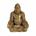 Figurka Dekoracyjna Goryl Yoga Złoty 19 x 26,5 x 22 cm (4 Sztuk)