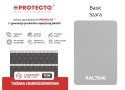 Taśma ogrodzeniowa ROLKA 26mb BASIC 19cm PROTECTO™ SZARA