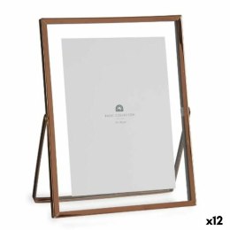 Ramka na Zdjęcia Miedź Metal Szkło Plastikowy 18,5 x 1 x 23 cm (12 Sztuk)