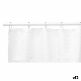 Zasłona prysznicowa Berilo SC-POLY-UD1-WHITE Biały Poliester 180 x 180 cm Punkt (12 Sztuk)