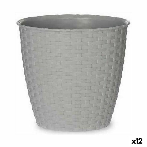 Doniczka Stefanplast Szary Plastikowy 19 x 17,5 x 19 cm (12 Sztuk)