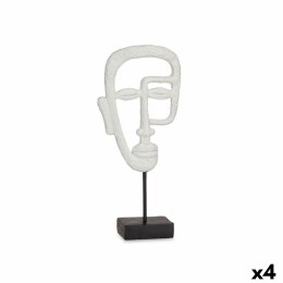 Figurka Dekoracyjna Twarz Biały 19,5 x 38 x 10,5 cm (4 Sztuk)